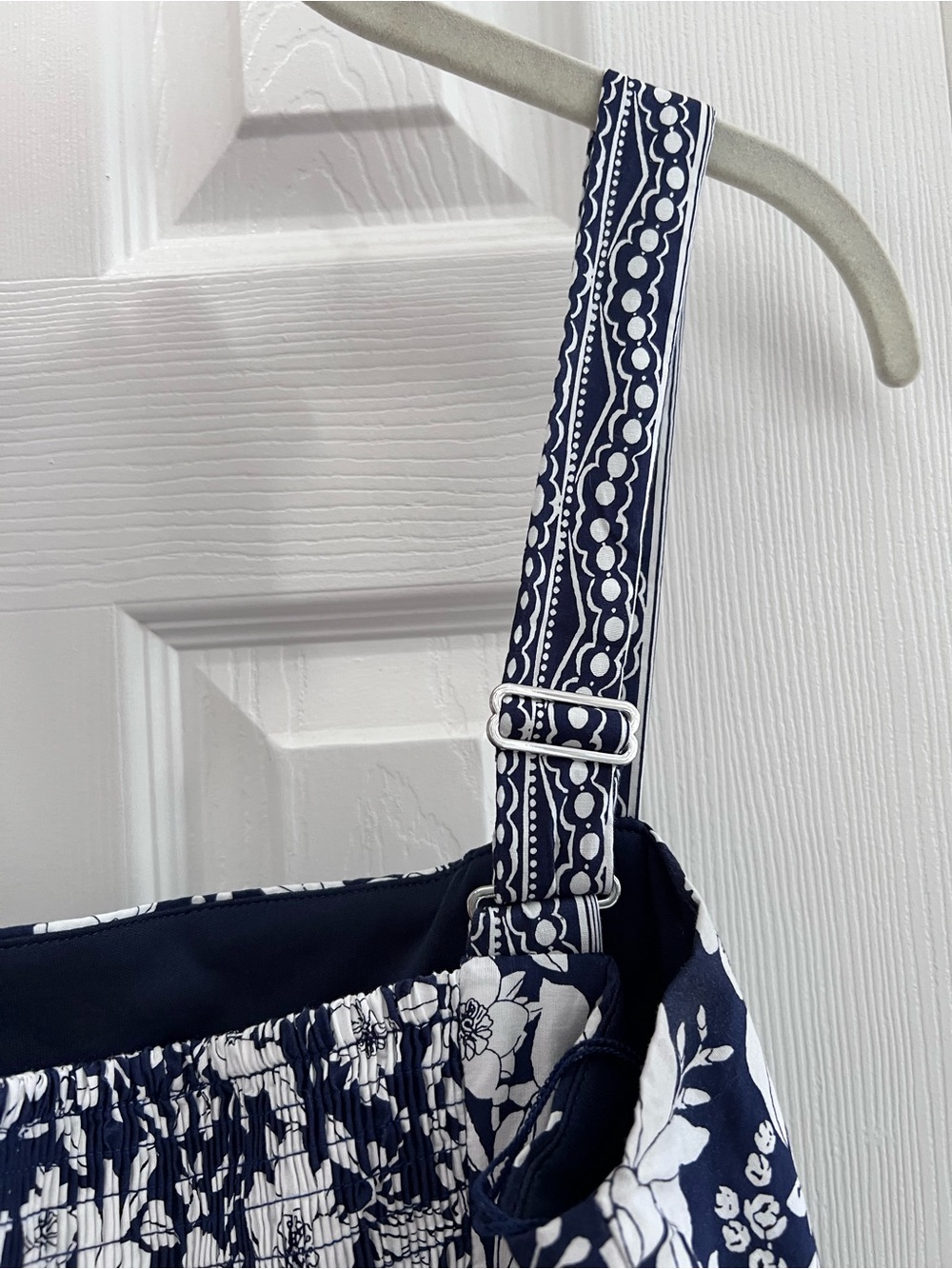 London Times Navy and White Floral Maxi Dress - Picture 4 of 5